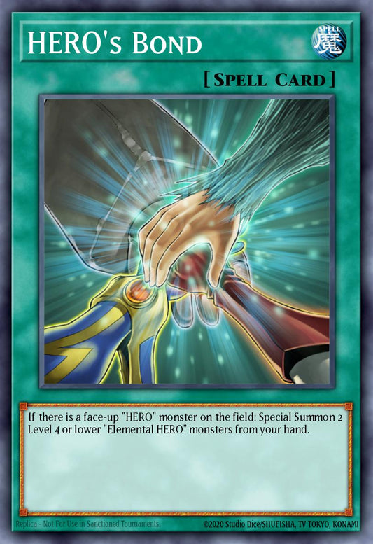 (012) YuGiOh TCG PP02: Premium Pack 2 Single: Hero's Bond  Secret Rare