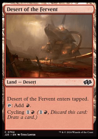 (764) Magic The Gathering Foundations Jumpstart Single: Desert of the Fervent Common