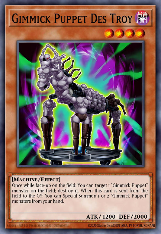 (095) YuGiOh TCG PRIO: Primal Origin Single: Gimmick Puppet Des Troy  Common