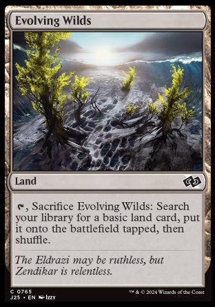 (765) Magic The Gathering Foundations Jumpstart Single: Evolving Wilds Common