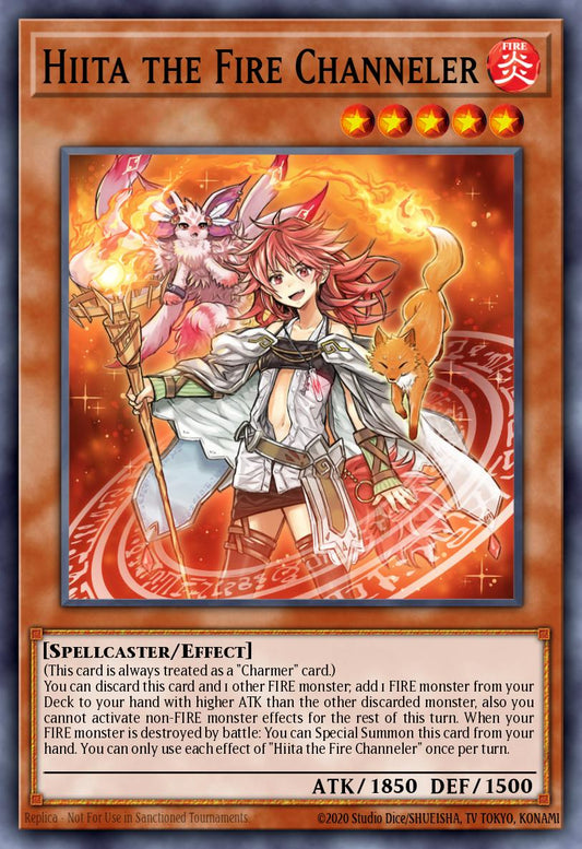 (094) YuGiOh TCG MP24: 25th Anniversary Tin: Dueling Mirrors Single: Hiita the Fire Channeler  Secret Rare