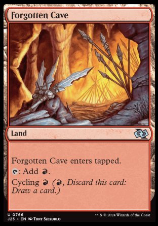 (766) Magic The Gathering Foundations Jumpstart Single: Forgotten Cave Uncommon