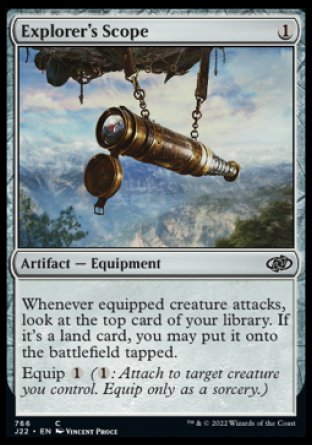 (766) Magic The Gathering Jumpstart 2022 Single: Explorer's Scope Common
