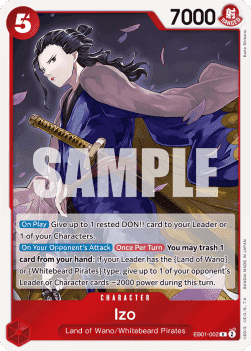 (002) One Piece TCG EB01: Memorial Collection Single: Izo (EB01-002) Rare