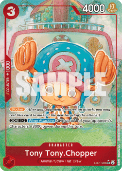 (006) One Piece TCG EB01: Memorial Collection Single: Tony Tony.Chopper (EB01-006) (V.2) Alternate Art
