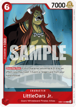 (008) One Piece TCG EB01: Memorial Collection Single: LittleOars Jr. (EB01-008) Rare