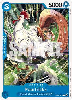(025) One Piece TCG EB01: Memorial Collection Single: Fourtricks (EB01-025) Common