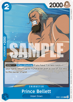 (026) One Piece TCG EB01: Memorial Collection Single: Prince Bellett (EB01-026) Common