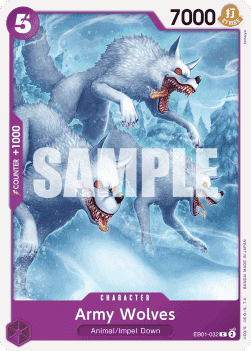 (032) One Piece TCG EB01: Memorial Collection Single: Army Wolves (EB01-032) Common