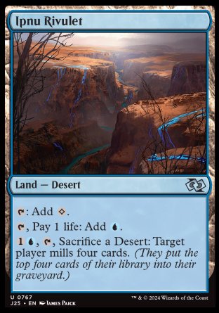 (767) Magic The Gathering Foundations Jumpstart Single: Ipnu Rivulet Uncommon