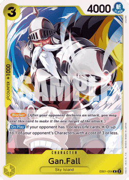(054) One Piece TCG EB01: Memorial Collection Single: Gan.Fall (EB01-054) Rare