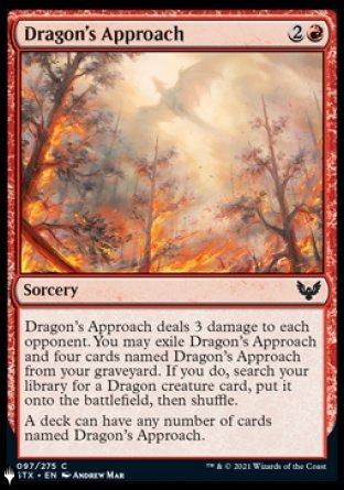 (097) Magic The Gathering The List Single: Dragon's Approach Common