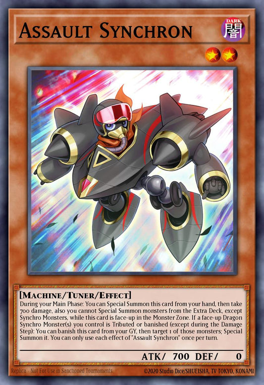 (450) YuGiOh TCG MP25: 2025 Mega-Pack Tin Single: Assault Synchron  Common