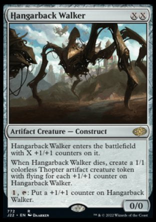(772) Magic The Gathering Jumpstart 2022 Single: Hangarback Walker Rare