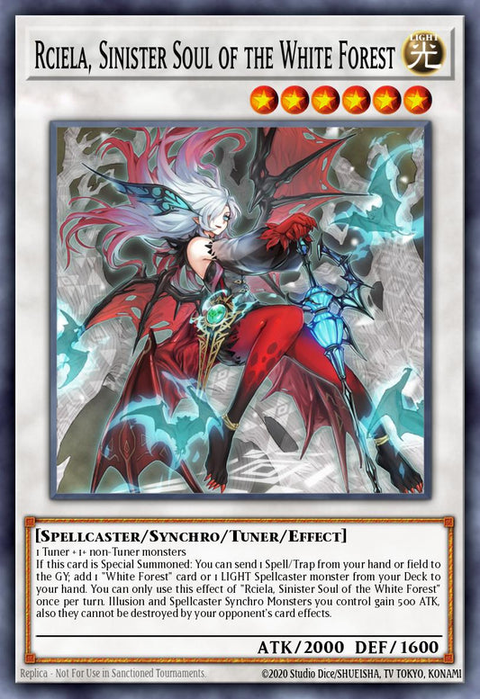 (039) YuGiOh TCG INFO: The Infinite Forbidden Single: Rciela, Sinister Soul of the White Forest (V.1 - Ultra Rare)  Ultra Rare