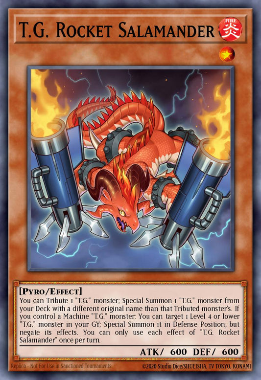(233) YuGiOh TCG MP24: 25th Anniversary Tin: Dueling Mirrors Single: T.G. Rocket Salamander  Ultra Rare