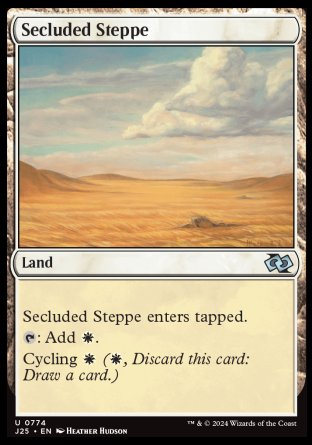 (774) Magic The Gathering Foundations Jumpstart Single: Secluded Steppe Uncommon