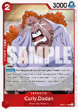 (004) One Piece TCG OP07: 500 Years into the Future Single: Curly.Dadan (OP07-004) Rare