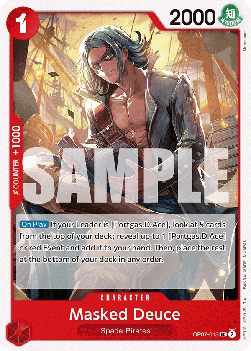 (013) One Piece TCG OP07: 500 Years into the Future Single: Masked Deuce (OP07-013) Uncommon