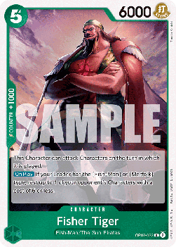 (032) One Piece TCG OP07: 500 Years into the Future Single: Fisher Tiger (OP07-032) Rare
