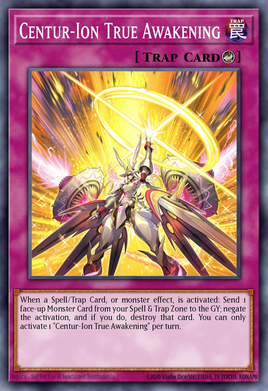 (296) YuGiOh TCG MP25: 2025 Mega-Pack Tin Single: Centur-Ion True Awakening  Ultra Rare