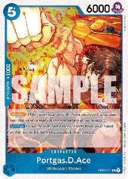 (053) One Piece TCG OP07: 500 Years into the Future Single: Portgas.D.Ace (OP07-053) Rare