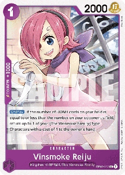 (062) One Piece TCG OP07: 500 Years into the Future Single: Vinsmoke Reiju (OP07-062) Common