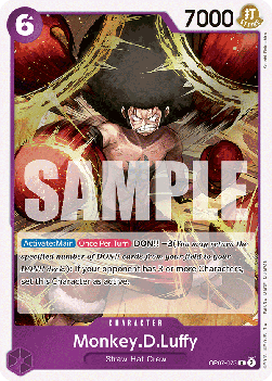 (073) One Piece TCG OP07: 500 Years into the Future Single: Monkey.D.Luffy (OP07-073) Rare