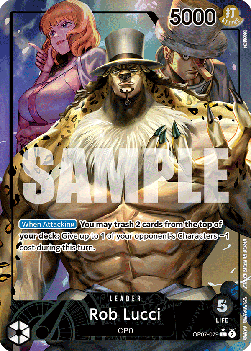 (079) One Piece TCG OP07: 500 Years into the Future Single: Rob Lucci (OP07-079) (V.2) Alternate Art
