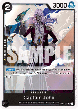 (082) One Piece TCG OP07: 500 Years into the Future Single: Captain John (OP07-082) Uncommon