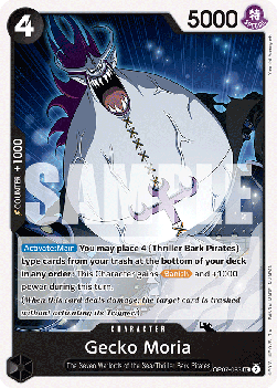 (083) One Piece TCG OP07: 500 Years into the Future Single: Gecko Moria (OP07-083) Uncommon