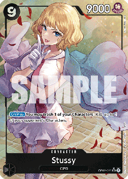 (085) One Piece TCG OP07: 500 Years into the Future Single: Stussy (OP07-085) (V.2) Alternate Art