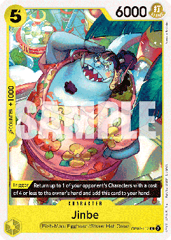 (102) One Piece TCG OP07: 500 Years into the Future Single: Jinbe (OP07-102) Common