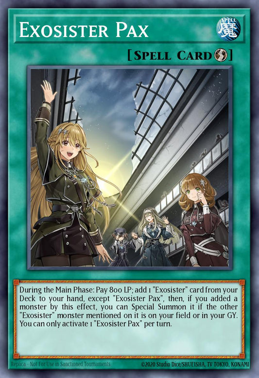 (066) YuGiOh TCG RA02: 25th Anniversary Rarity Collection II Single: Exosister Pax (V.4 - Platinum Secret Rare)  Platinum Secret Rare