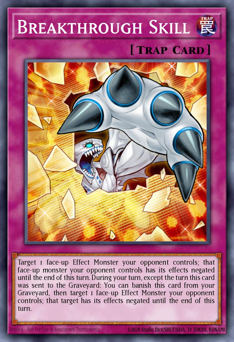 (202) YuGiOh TCG RA04: Quarter Century Stampede Single: Breakthrough Skill (V.1 - Platinum Secret Rare) Platinum Secret Rare