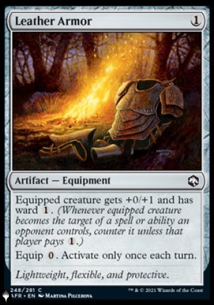 (248) Magic The Gathering The List Single: Leather Armor Common