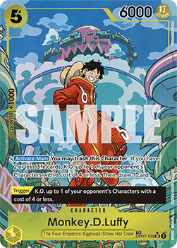(OP07-109) One Piece TCG OP08: Two Legends Single: Monkey.D.Luffy (OP07-109) Treasure Rare