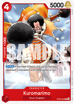 (004) One Piece TCG OP08: Two Legends Single: Kuromarimo (OP08-004) Common