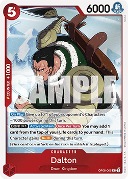 (008) One Piece TCG OP08: Two Legends Single: Dalton (OP08-008) Rare