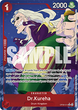 (015) One Piece TCG OP08: Two Legends Single: Dr.Kureha (OP08-015) (V.2) Alternate Art