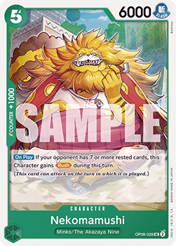 (028) One Piece TCG OP08: Two Legends Single: Nekomamushi (OP08-028) Uncommon
