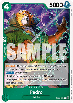 (030) One Piece TCG OP08: Two Legends Single: Pedro (OP08-030) (V.1) Rare