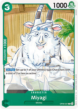 (031) One Piece TCG OP08: Two Legends Single: Miyagi (OP08-031) Common