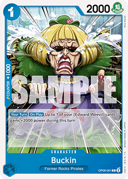 (051) One Piece TCG OP08: Two Legends Single: Buckin (OP08-051) Common