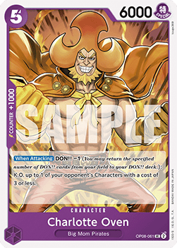 (061) One Piece TCG OP08: Two Legends Single: Charlotte Oven (OP08-061) Uncommon