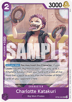 (062) One Piece TCG OP08: Two Legends Single: Charlotte Katakuri (OP08-062) Uncommon