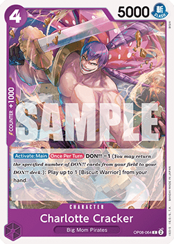 (064) One Piece TCG OP08: Two Legends Single: Charlotte Cracker (OP08-064) Common