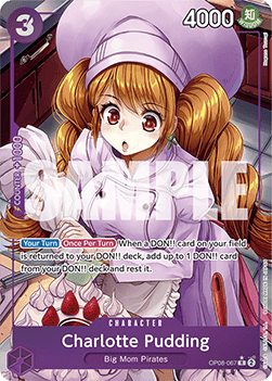(067) One Piece TCG OP08: Two Legends Single: Charlotte Pudding (OP08-067) (V.2) Alternate Art