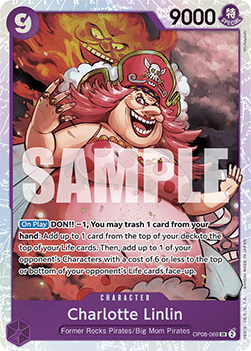 (069) One Piece TCG OP08: Two Legends Single: Charlotte Linlin (OP08-069) (V.1) Super Rare