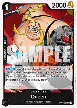 (080) One Piece TCG OP08: Two Legends Single: Queen (OP08-080) (V.1) Rare